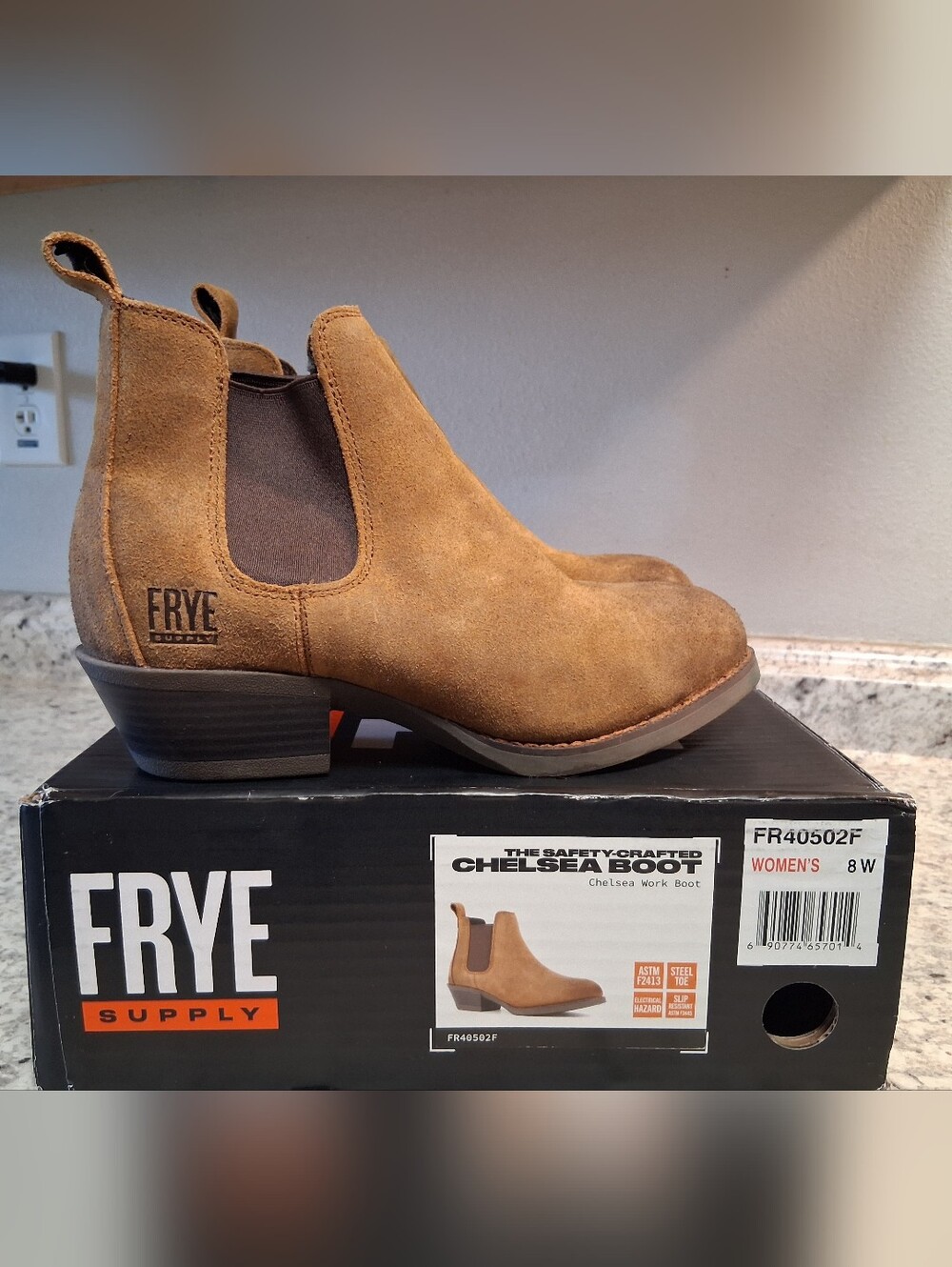 Frye Chelsea Boot in Chestnut Brown Suede